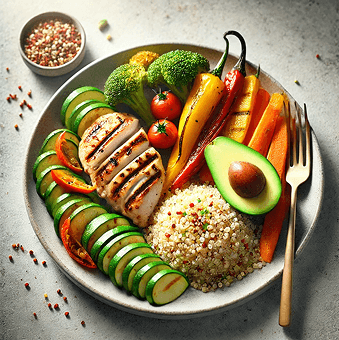 Comida saludable equilibrada